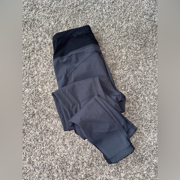 Women’s Lululemon Smooth Stride Tight Legging Blue Tied/Black Size 6 - Picture 15 of 15